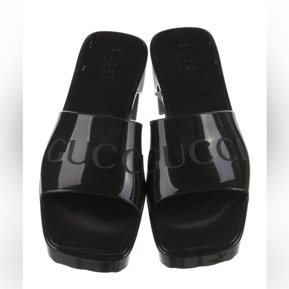 Gucci Rubber Heeled Sandal